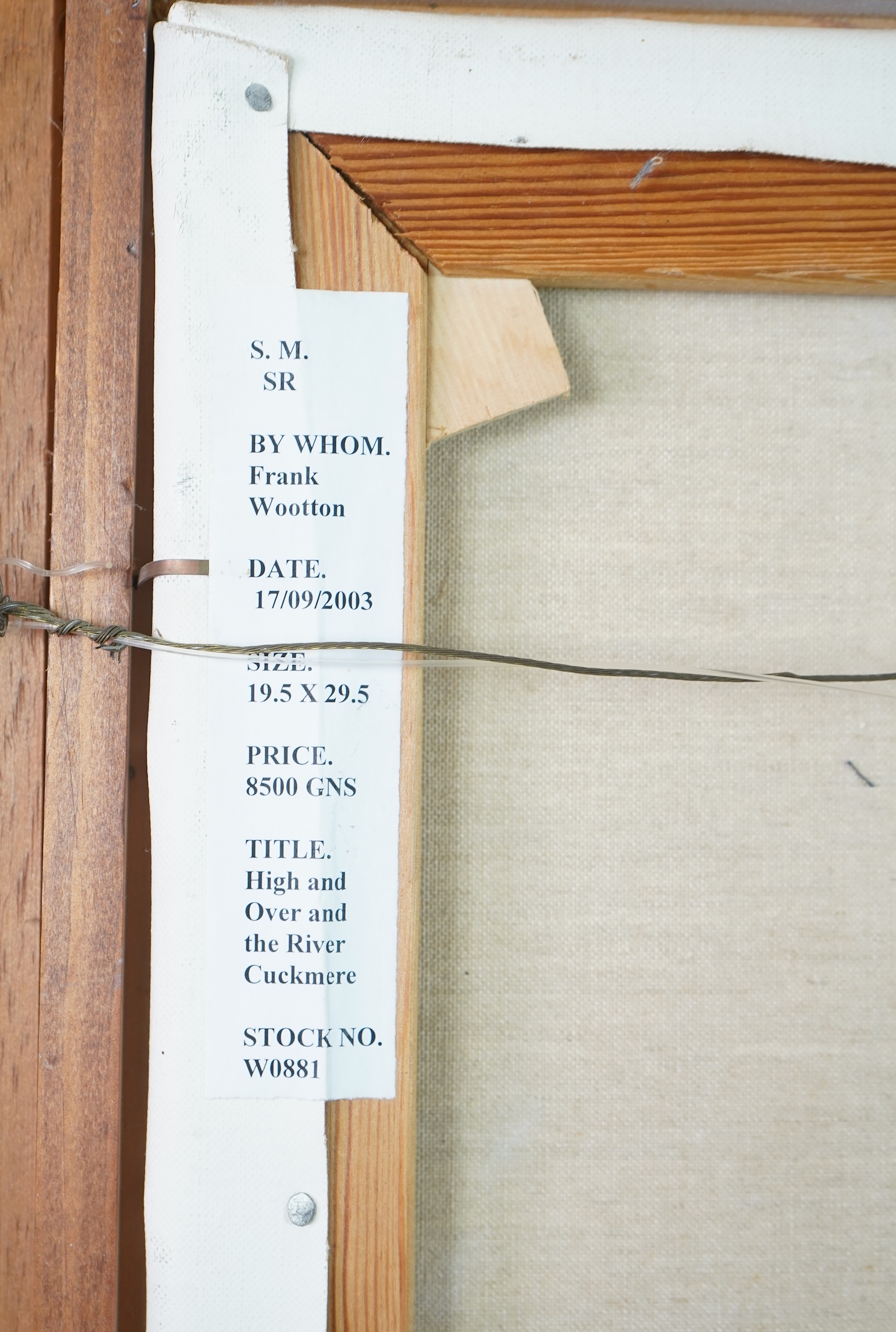 Frank Wootton, 1914-1998, 'High and Over and the River Cuckmere, Sussex'